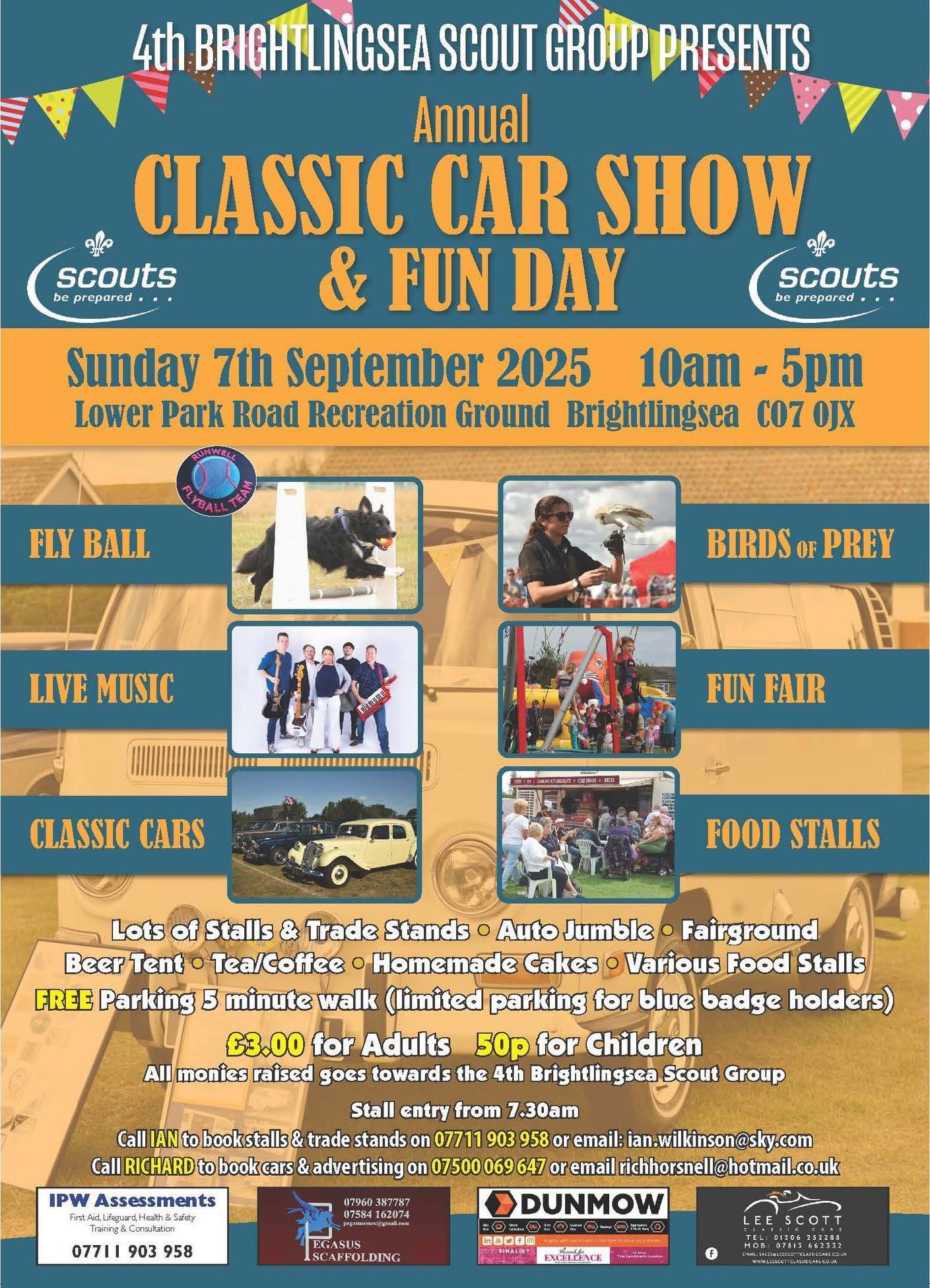 🚗 Classic Car Show & Fun Day – Brightlingsea Recreation Ground