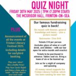 Frinton Literary Festival Quiz Night 2025 Poster – The McGrigor Hall, Frinton-on-Sea
