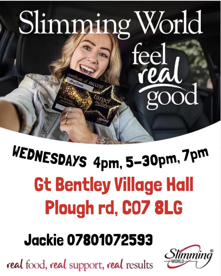 πͺ Slimming World at Gt Bentley Village Hall β Feel Real Good! 1 πͺ Slimming World at Gt Bentley Village Hall β Feel Real Good!