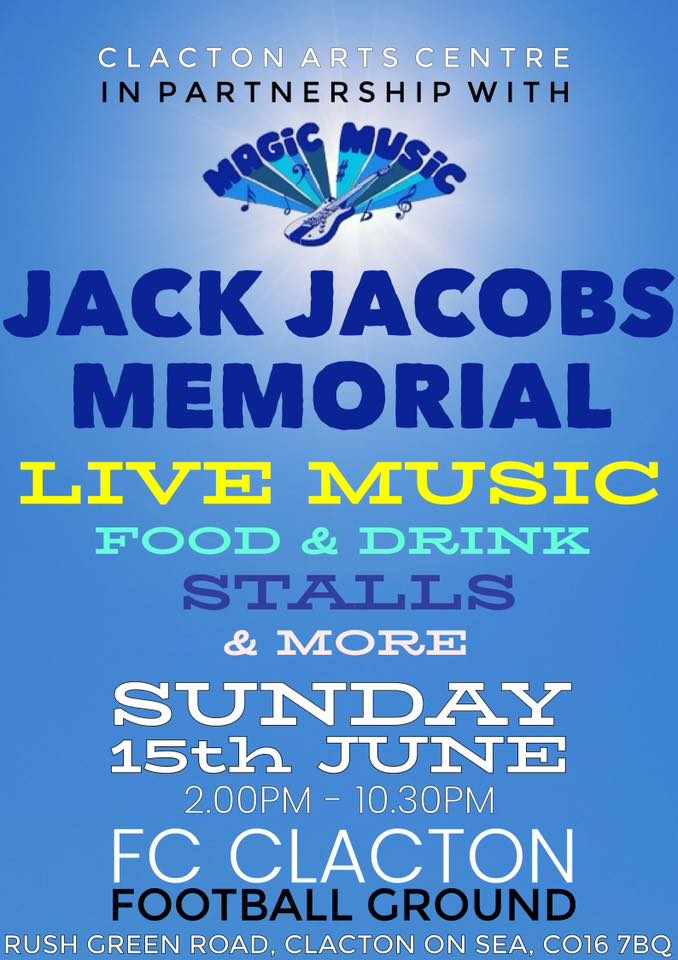 πΈ Jack Jacobs Memorial β Live Music & Community Festival in Clacton 1 πΈ Jack Jacobs Memorial β Live Music & Community Festival in Clacton