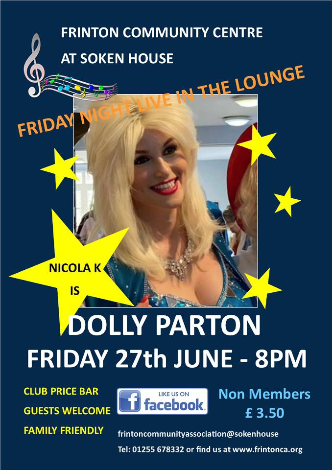 🎤 Nicola K is Dolly Parton – Live at Frinton Community Centre