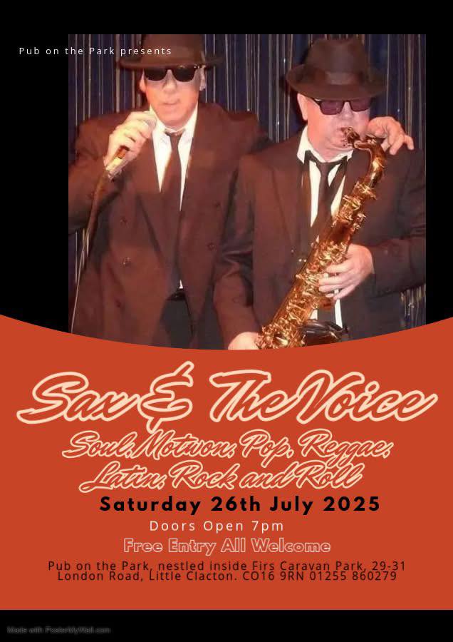 Sax & The Voice β Live at Pub on the Park π·π€ 1 Sax & The Voice β Live at Pub on the Park π·π€