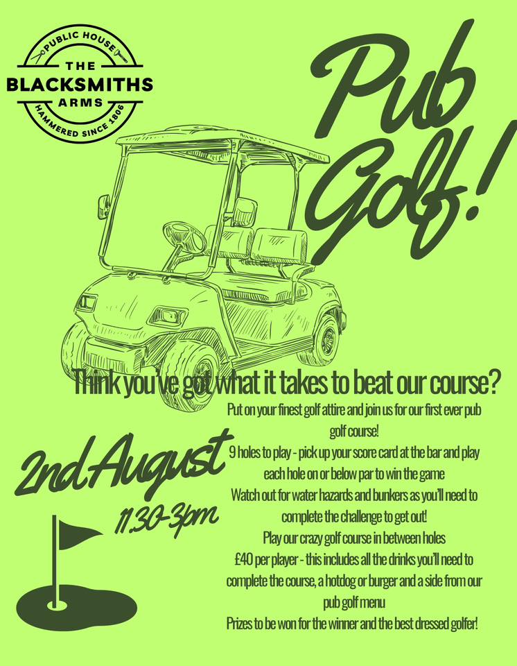 ⛳ Pub Golf at The Blacksmiths Arms – The Ultimate Drinking Game Challenge!