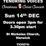 Poster for HARWICH SING TENDRING VOICES Christmas Carol Concert