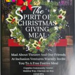Poster for The SPIRIT OF CHRISTMAS GIVING MEAL event.