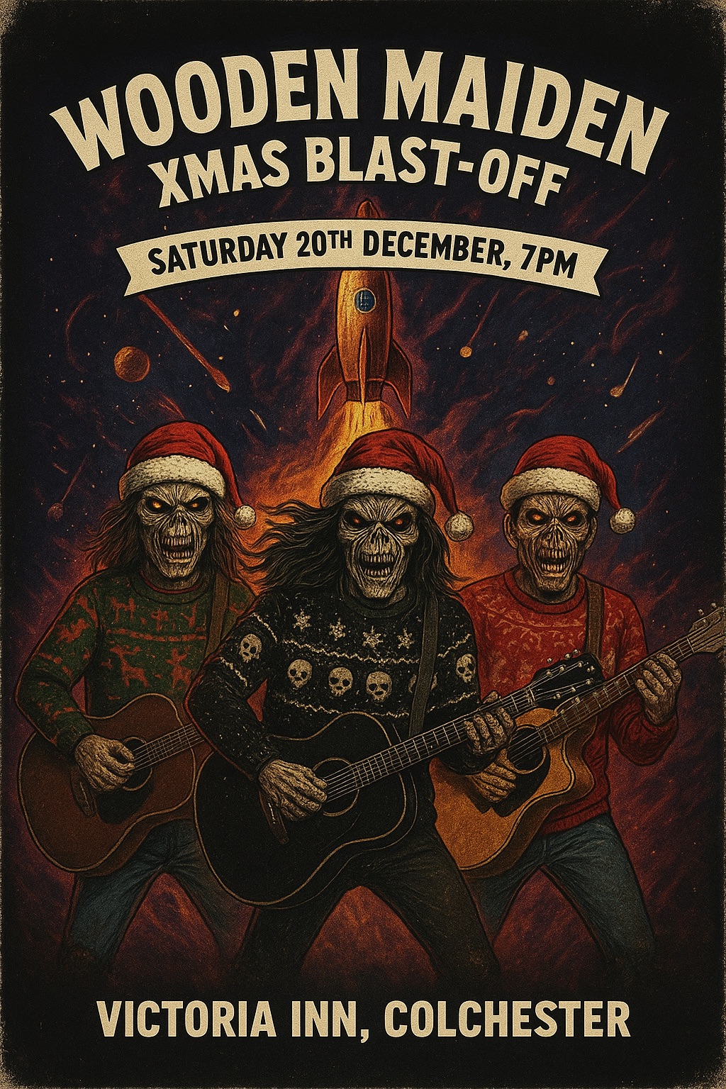 WOODEN MAIDEN XMAS BLAST-OFF